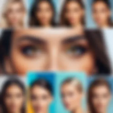 A collage of stunning images enhanced by various photo filters