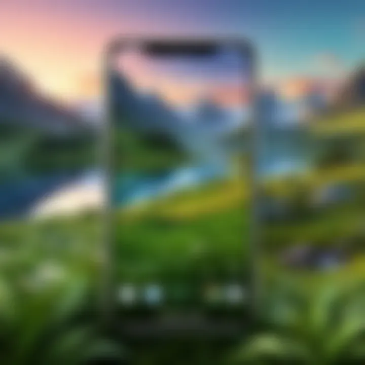 Nature-inspired live wallpaper showcasing serene landscapes