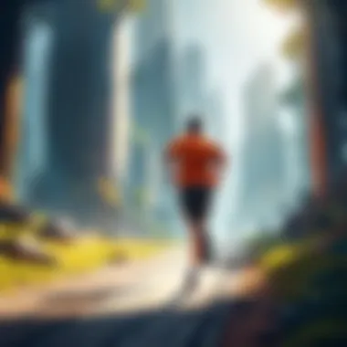 An engaging endless runner game scene with dynamic character movement.