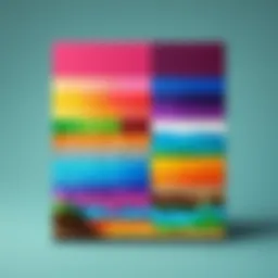 Vibrant color palette in Minecraft