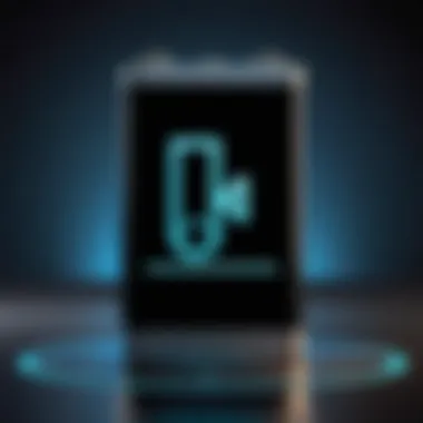 Battery icon with a full charge next to a music note.