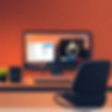 Linux Gaming Desktop Environment A detailed view of a Linux desktop environment showcasing gaming options