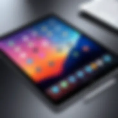 Overview of the largest iPad displaying its sleek design