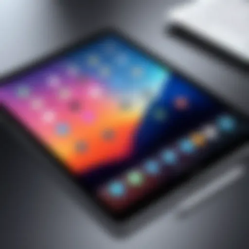 Overview of the largest iPad displaying its sleek design