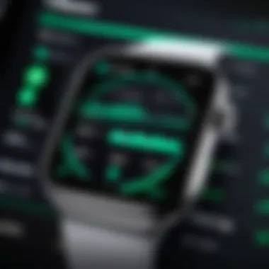 Oppo Watch displaying various performance metrics