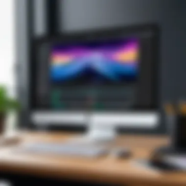Video Editing Excellence on MacBook A MacBook displaying advanced video editing software interface