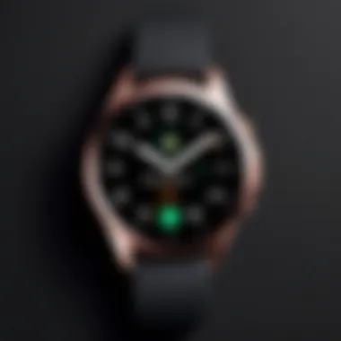 Galaxy Watch 4 interface showcasing voice interaction