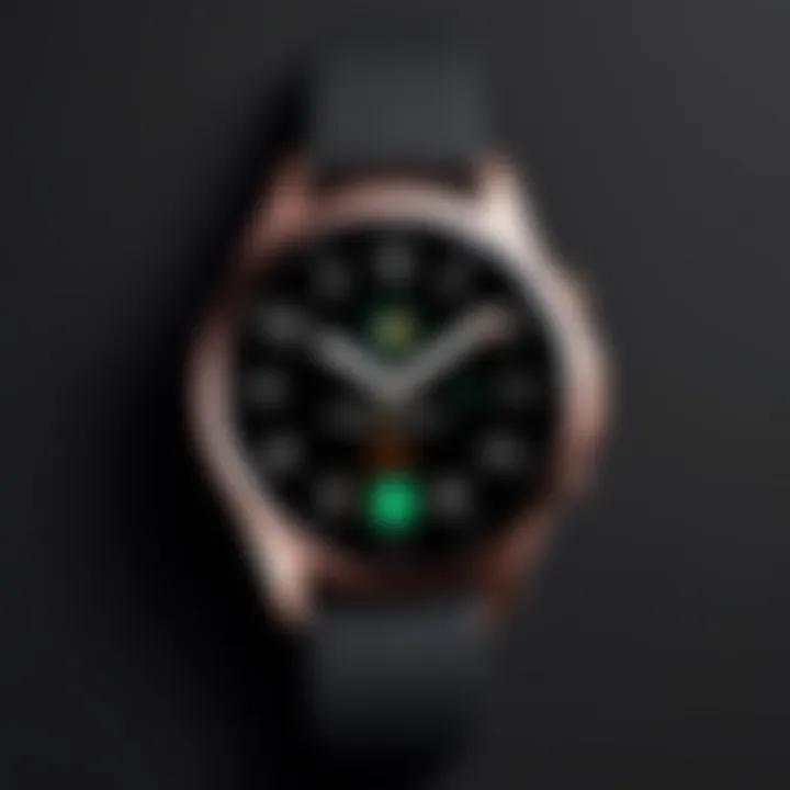 Galaxy Watch 4 interface showcasing voice interaction