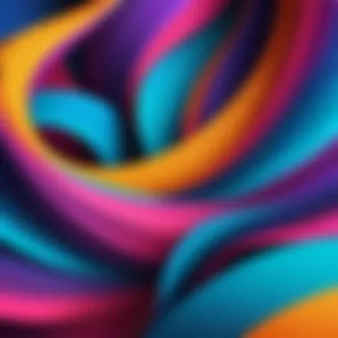 A vibrant selection of abstract wallpaper designs for iPhone.