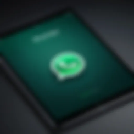 WhatsApp interface on iPad showcasing chat features