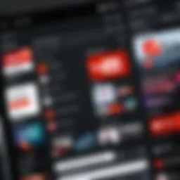 An interface showcasing YouTube Music's homepage with featured playlists