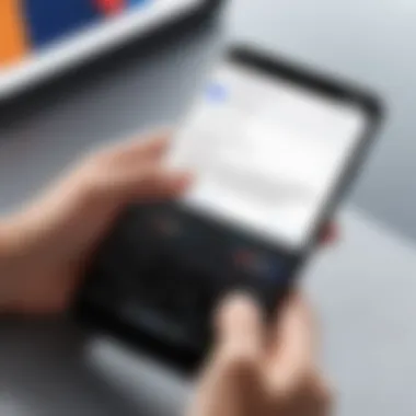 User Experience with Gboard Voice-to-Text Person utilizing Gboard's voice-to-text feature on mobile device