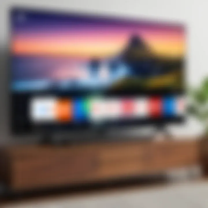 Chromecast in action, streaming content on a large TV screen