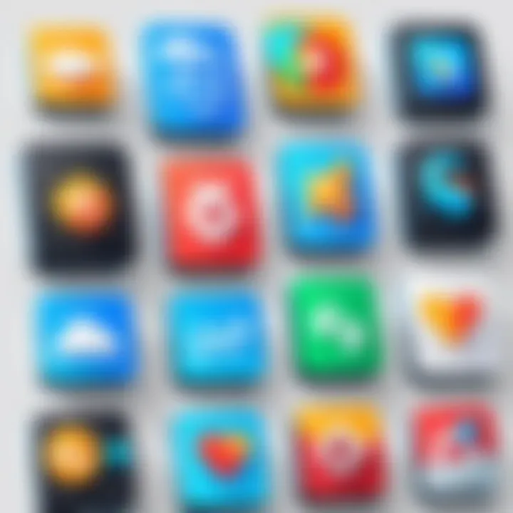 Variety of app icons available for customization