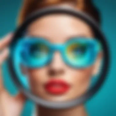 Augmented Reality Lens Design A vibrant Snapchat lens design showcasing augmented reality features