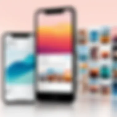 User exploring downloaded Instagram Stories in a gallery