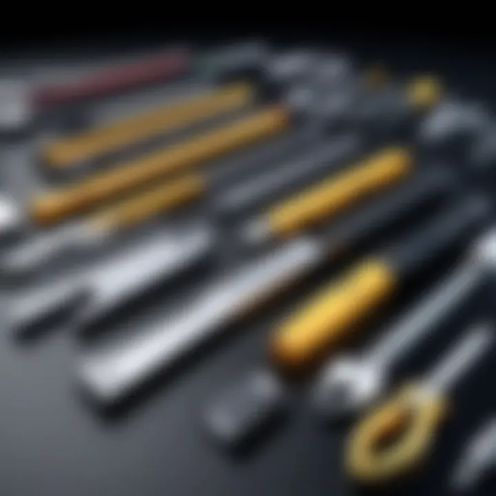 Icons of various extraction tools available for different operating systems