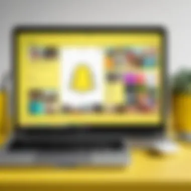 User Interface of Snapchat on Desktop User interface of Snapchat on desktop