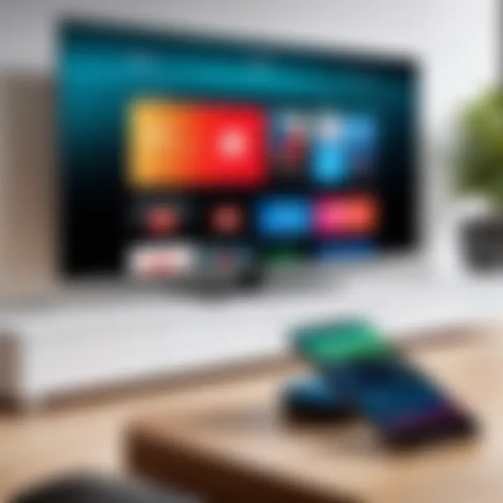 iPhone connected to Android TV interface