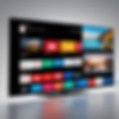 Navigating Android TV Options User navigating Android TV options