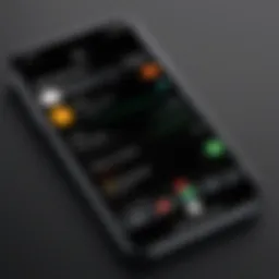 iPhone screen showing voice memo app