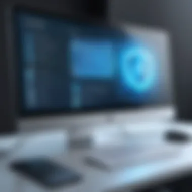 Desktop Application Security Features Visual representation of application security features on desktop