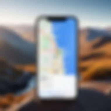 Demonstration of location services on iPhone settings