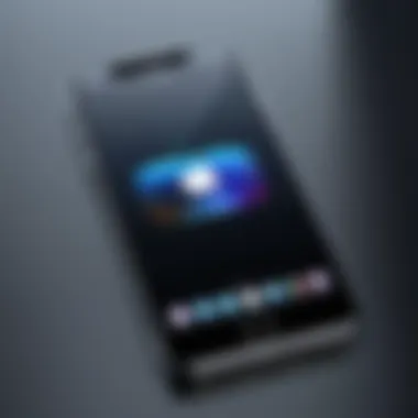 A stylish iPhone showcasing a video with a watermark