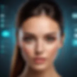 Sophisticated interface of a face manipulation app