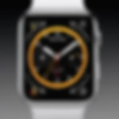 An Apple Watch with a personalized face showcasing unique designs