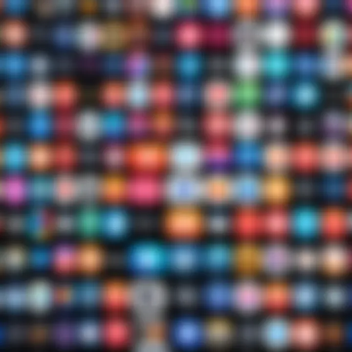 A collage of popular music streaming logos