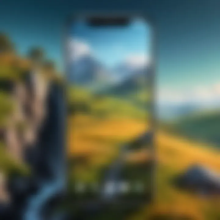 Stunning live wallpaper showcasing a serene landscape