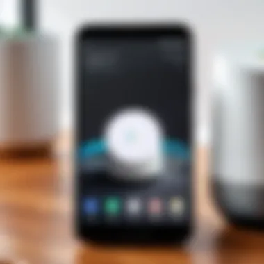 Visual representation of the Google Home app Google Home app icon displayed on a mobile screen