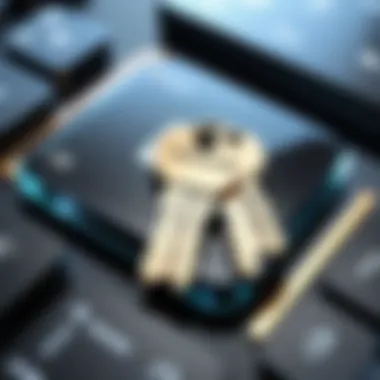 Visual representation of locating Windows product key in system settings