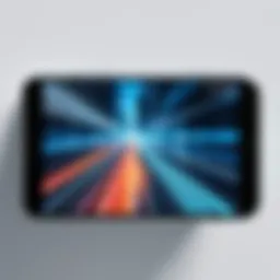 A close-up of an iPhone displaying a screen mirroring option.