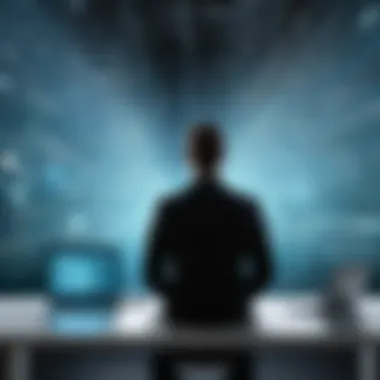 Implications of Data Breaches in Communication A conceptual image depicting the implications of data breaches and privacy