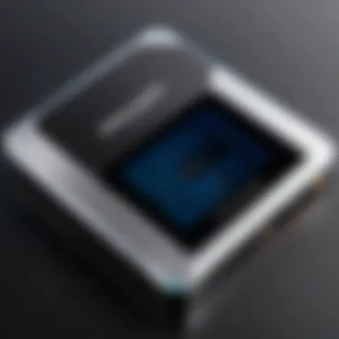 Advanced Password Interface of Portable Hard Drives Portable hard drive showcasing advanced password interface