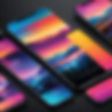 Vibrant Geofilters in Action Creative design showcasing vibrant geofilters