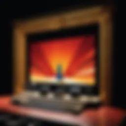 A captivating stage scene from a modern opera performance