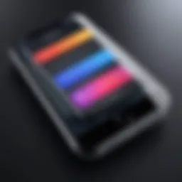 Graphical representation of iPhone storage management