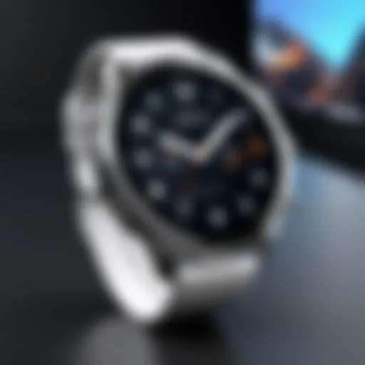 Stylish design of the Prograce smartwatch showcasing its sleek interface