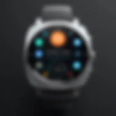 User interface of the Prograce smartwatch demonstrating its functionality