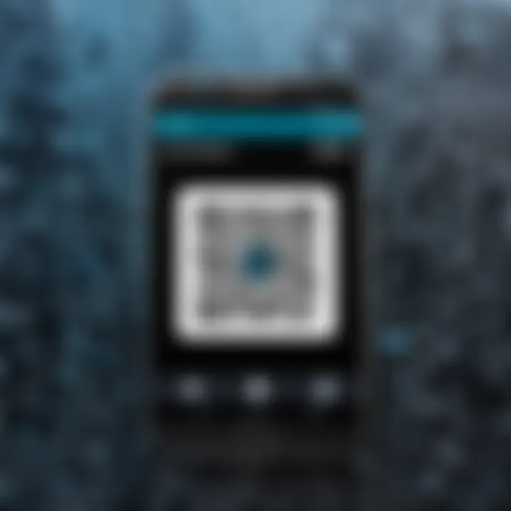 Screenshot of QR code reader features on an Android device