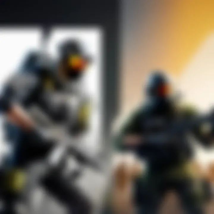 Comparison graphic between Rainbow Six Siege and its mobile version