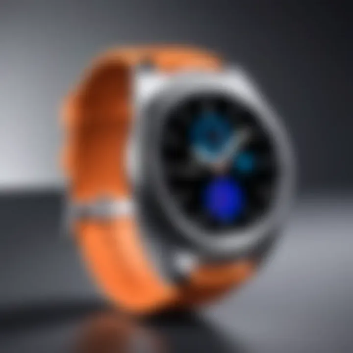 Stylish Samsung Gear smartwatch on a sleek surface