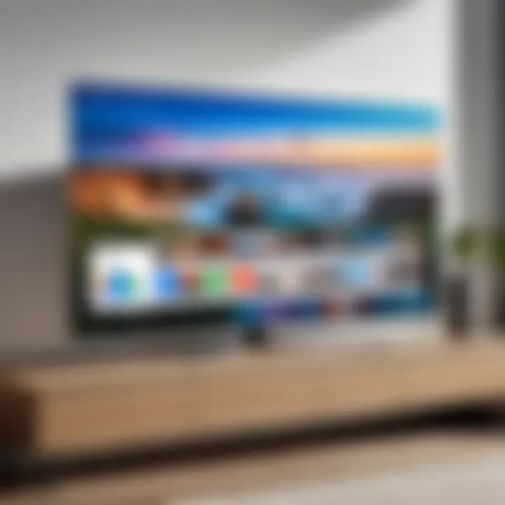 Samsung TV displaying Google Photos interface