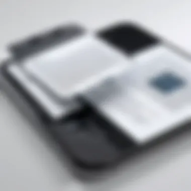 An iPhone displaying a scanned document