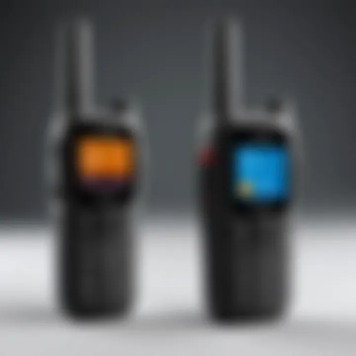 Comparison chart of top-rated walkie talkie models