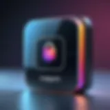 Instagram login screen with security features highlighted