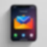 Voicemail icon on iPhone screen